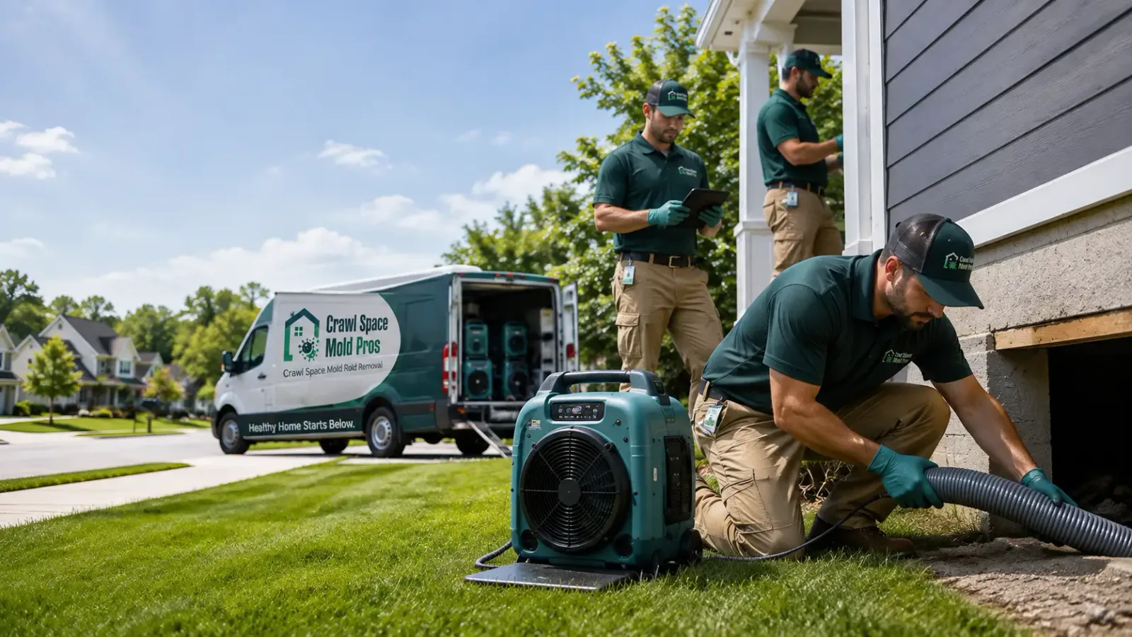 Crawl Space Mold Removal in Georgetown, IL